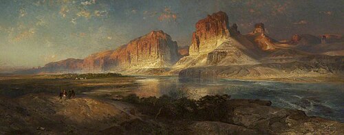 Nearing Camp, Evening on the Upper Colorado River, Wyoming, 1882, Thomas Moran