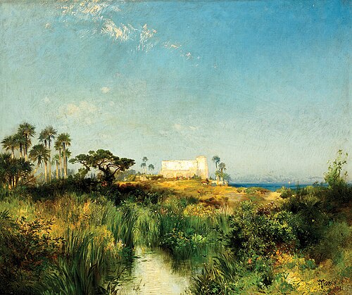 Old Watchtower at St. Augustine, 1881, Thomas Moran