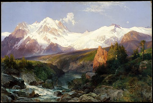 The Teton Range, 1897, Thomas Moran