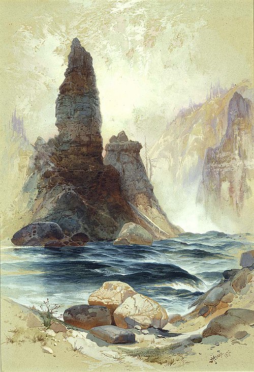 Above Tower Falls, Yellowstone, 1872, Thomas Moran