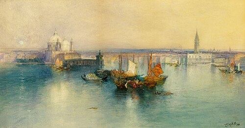 Venice from the Tower of San Giorgio, 1900, Thomas Moran