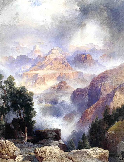 A Showery Day, Grand Canyon, 1919, Thomas Moran