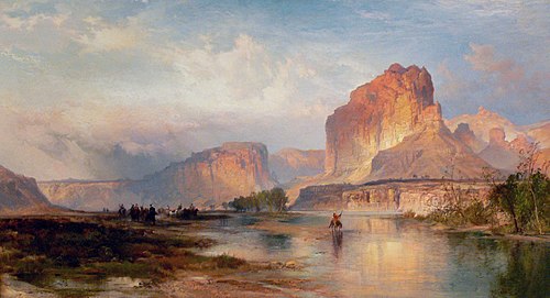 Cliffs of Green River, 1874, Thomas Moran