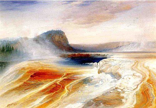 Lower Geyser Basin, 1873, Thomas Moran