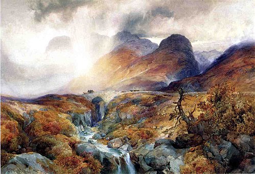 Pass at Glencoe, Scotland, 1882, Thomas Moran