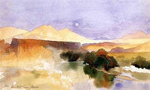 Portneuf Canyon, Idaho, 1879, Thomas Moran