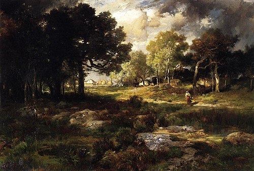 Romantic Landscape, 1885, Thomas Moran