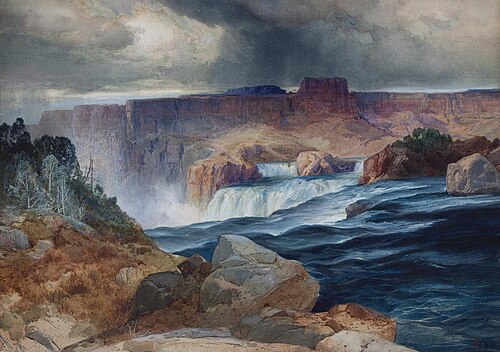 Shoshone Falls, Snake River, Idaho, 1875, Thomas Moran