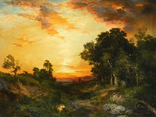 Sunset, Amagansett, 1905, Thomas Moran