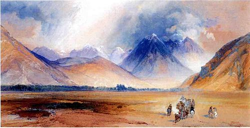 The Yellowstone River, near the Crow Mission, 1872, Thomas Moran