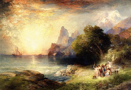 Ulysses and the Sirens, 1900, Thomas Moran