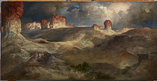 Pine Buttes, Wyoming, 1914, Thomas Moran
