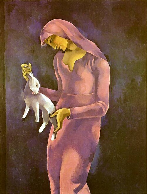 Kobieta z królikiem, 1908, Eugène Zak