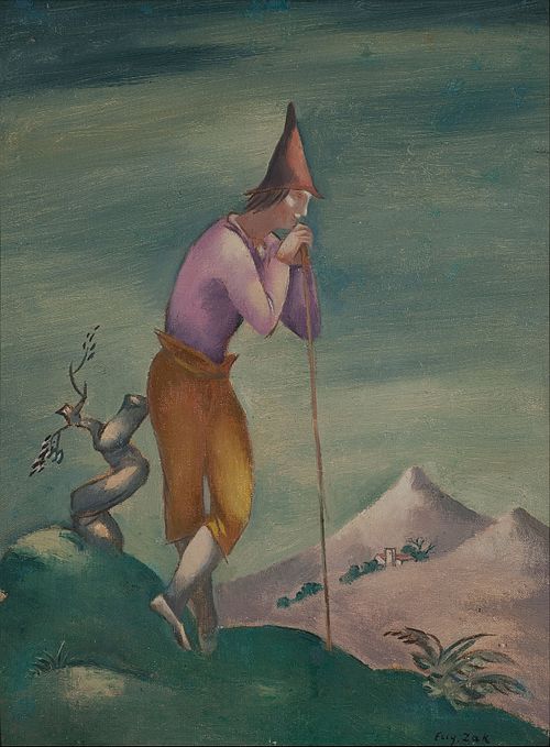 Krajobraz z wędrowcem, 1920, Eugène Zak