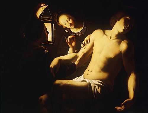 Saint Sébastien soigné par sainte Irène, , Trophime Bigot