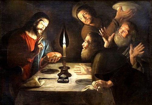 Le repas d'Emmaüs, 1650, Trophime Bigot