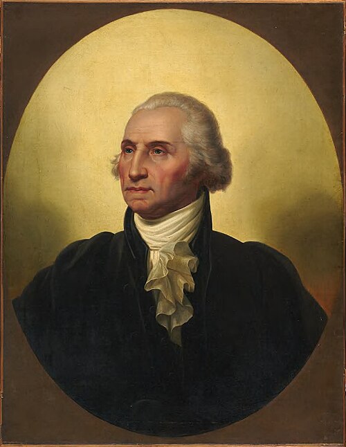 George Washington (1732-1799),  after Rembrandt Peale (1778-1860), 1860, Constantino Brumidi