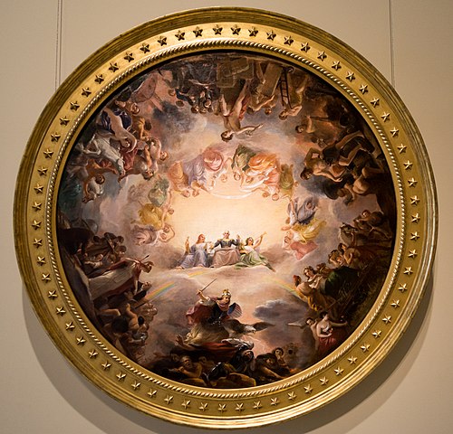 Study for the Apotheosis of Washington in the Rotunda of the United States Capitol Building, 1860, Constantino Brumidi
