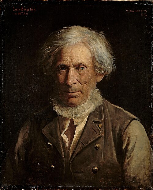 The Artist's Father, Lars Bergslien, 1870, Knud Bergslien