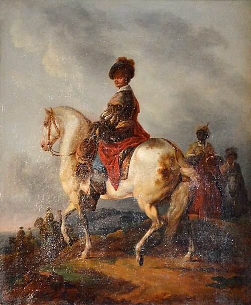 Cavalier sur un cheval blanc, 1776, Francesco Casanova