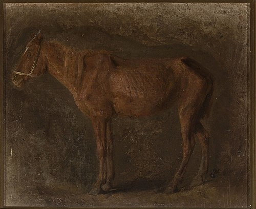 Study of a horse, 1869, Józef Chełmoński