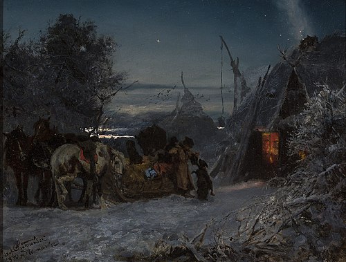 Morning in the Forest, 1870, Józef Chełmoński