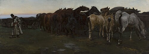 Horses at rest, 1879, Józef Chełmoński