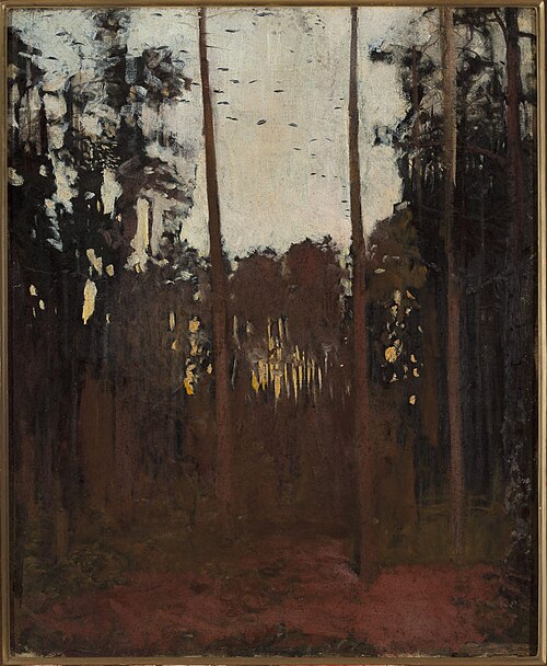 Wood grouse, sketch for “Hunting for wood grouses”, 1890, Józef Chełmoński