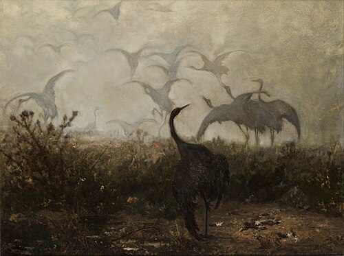 Les Grues, 1870, Józef Chełmoński