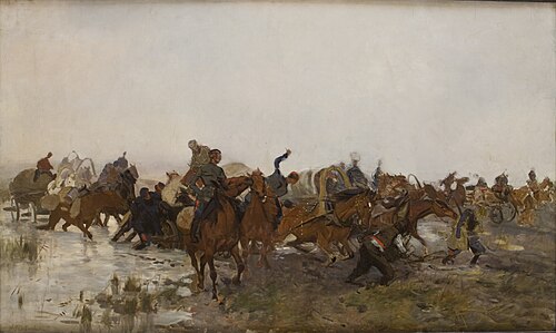 Cossacks in the March, , Józef Chełmoński