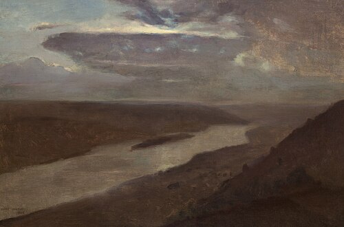 The Dniester River at Night, 1906, Józef Chełmoński