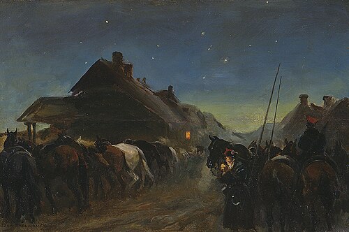 Insurgents on stop, 1875, Józef Chełmoński