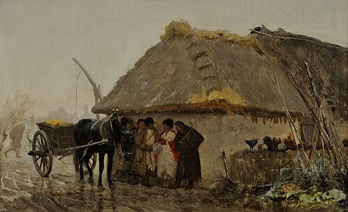 During the Rain, 1873, Józef Chełmoński