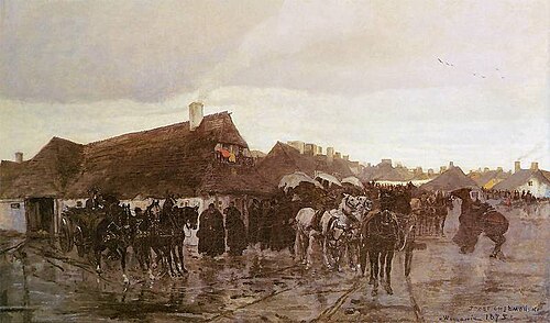 Volyn town, 1875, Józef Chełmoński