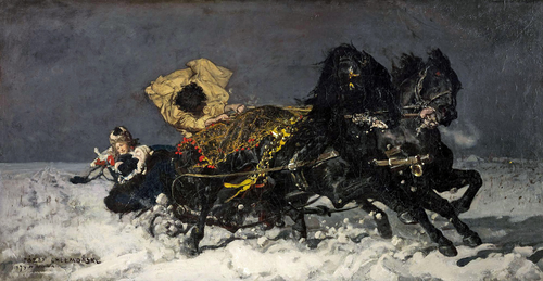 Midnight Ride, 1873, Józef Chełmoński