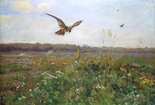 Fine Weather. The Hawk, 1899, Józef Chełmoński