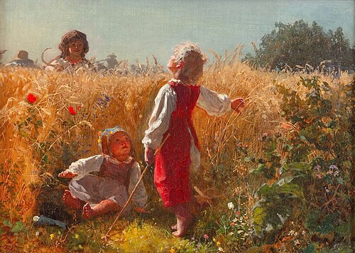 Mother is Here, 1871, Józef Chełmoński