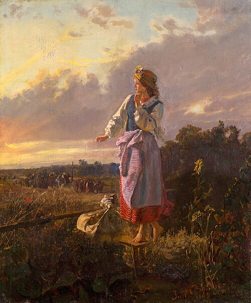 Girl at the Stile, 1869, Józef Chełmoński