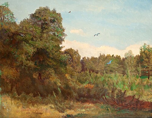 Krajobraz – las, 1900, Józef Chełmoński