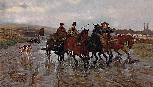 The Drive, 1885, Józef Chełmoński