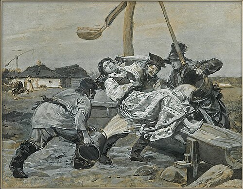 Śmigus, 1886, Józef Chełmoński