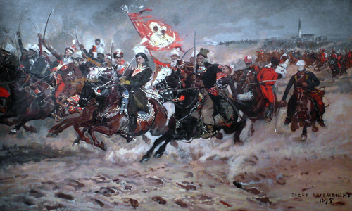 Kazimierz Pułaski pod Częstochową, 1875, Józef Chełmoński