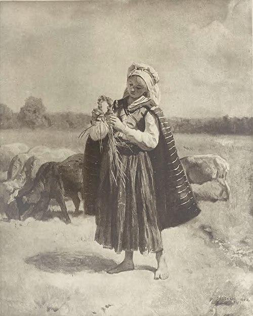 Girl from the Duchy of Łowicz, 1900, Józef Chełmoński