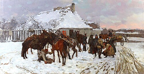 Scena z powstania 1863 roku, 1885, Józef Chełmoński