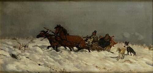 Snow Scene, 1882, Józef Chełmoński