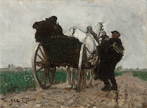 Rural Postman, 1872, Józef Chełmoński