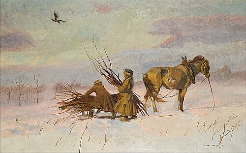 Za chrustem, 1902, Józef Chełmoński