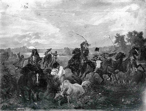 Na cudzym pastwisku, 1870, Józef Chełmoński