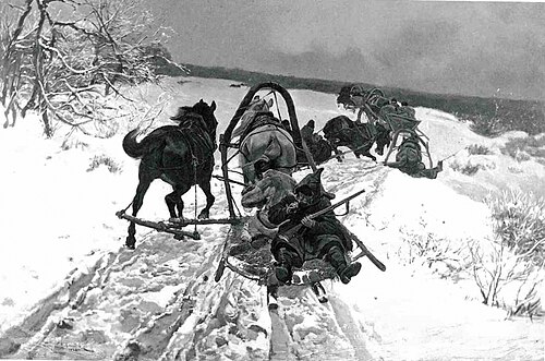 Zima na Ukrainie, 1885, Józef Chełmoński