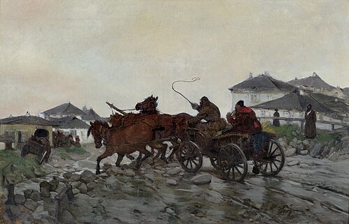 Błotnista droga, 1882, Józef Chełmoński